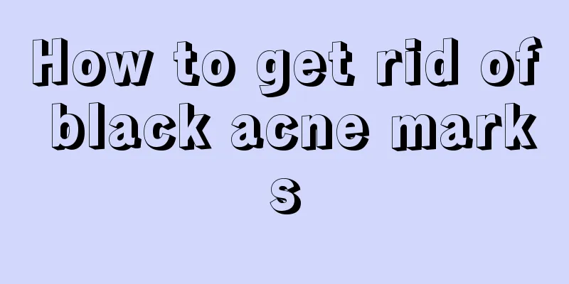 How to get rid of black acne marks