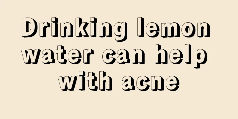 Drinking lemon water can help with acne