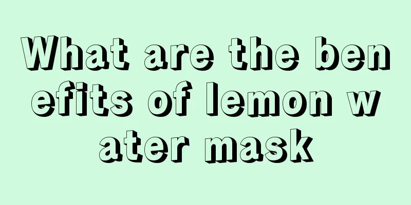 What are the benefits of lemon water mask