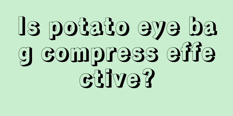 Is potato eye bag compress effective?