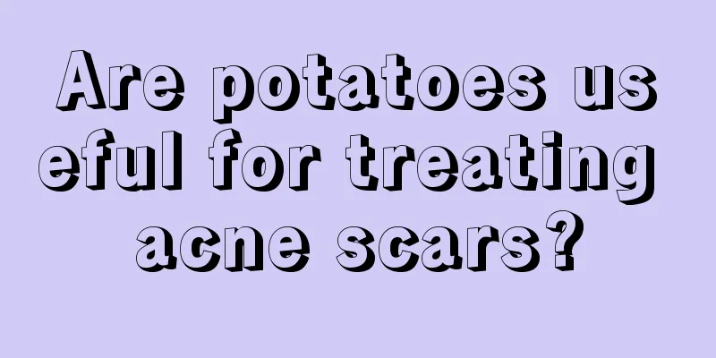 Are potatoes useful for treating acne scars?