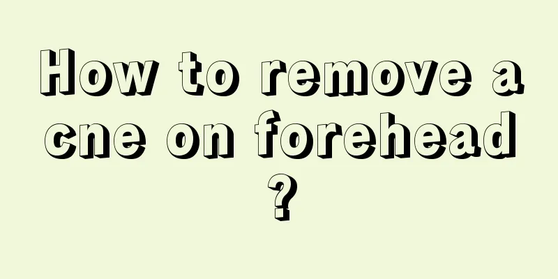 How to remove acne on forehead?