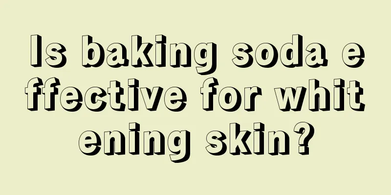 Is baking soda effective for whitening skin?