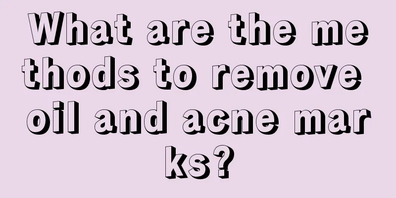 What are the methods to remove oil and acne marks?