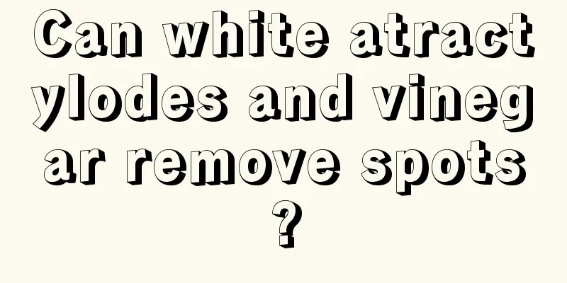 Can white atractylodes and vinegar remove spots?