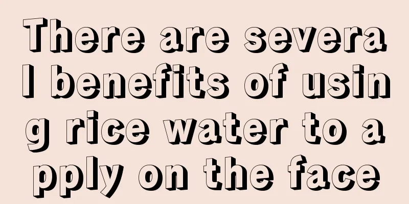 There are several benefits of using rice water to apply on the face