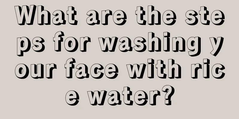 What are the steps for washing your face with rice water?