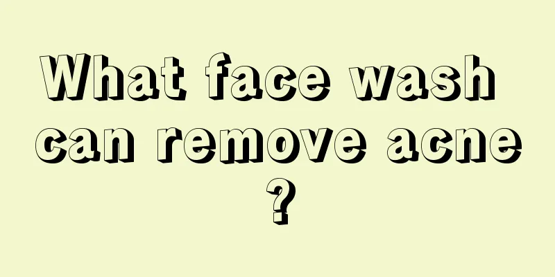 What face wash can remove acne?