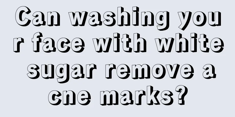 Can washing your face with white sugar remove acne marks?