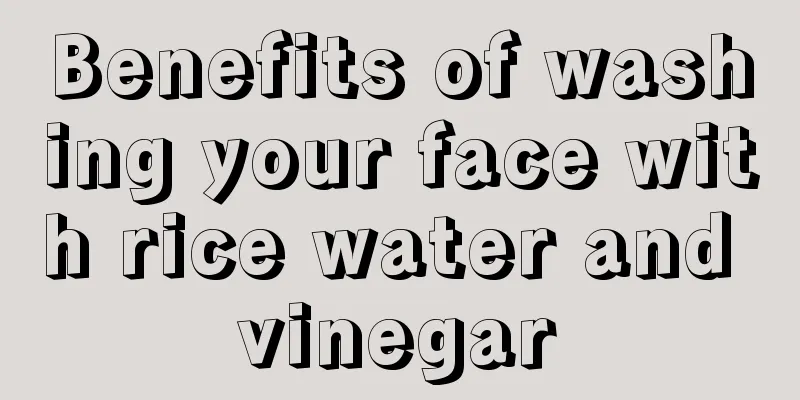 Benefits of washing your face with rice water and vinegar