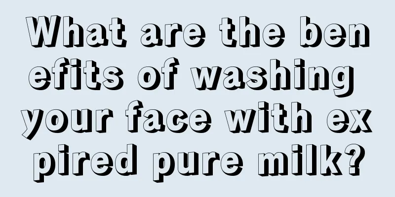 What are the benefits of washing your face with expired pure milk?