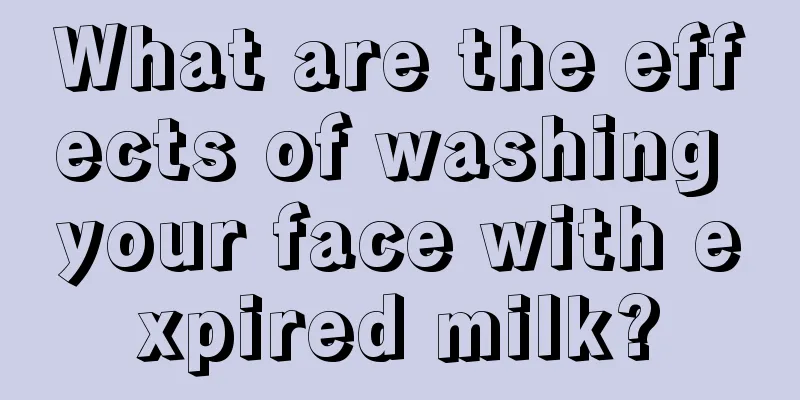 What are the effects of washing your face with expired milk?