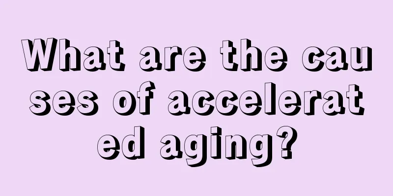 What are the causes of accelerated aging?