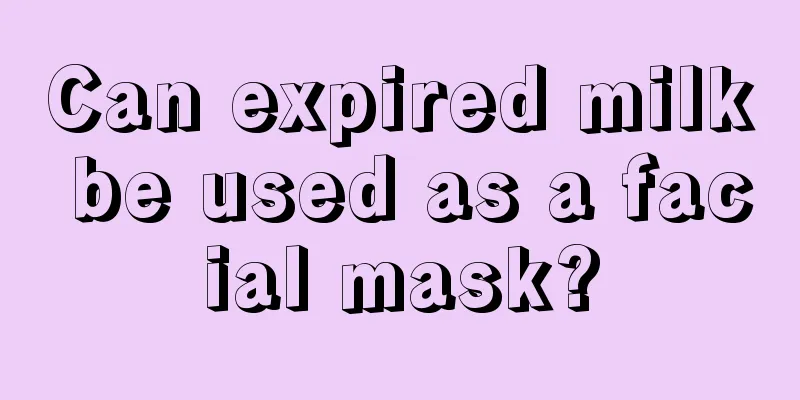 Can expired milk be used as a facial mask?