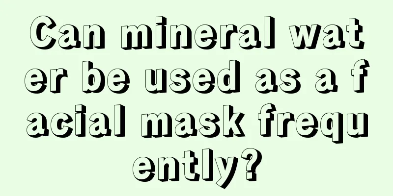 Can mineral water be used as a facial mask frequently?