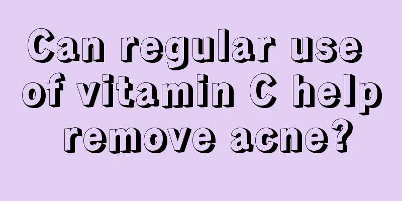 Can regular use of vitamin C help remove acne?