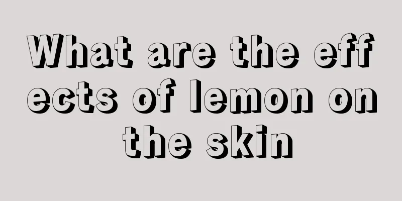 What are the effects of lemon on the skin