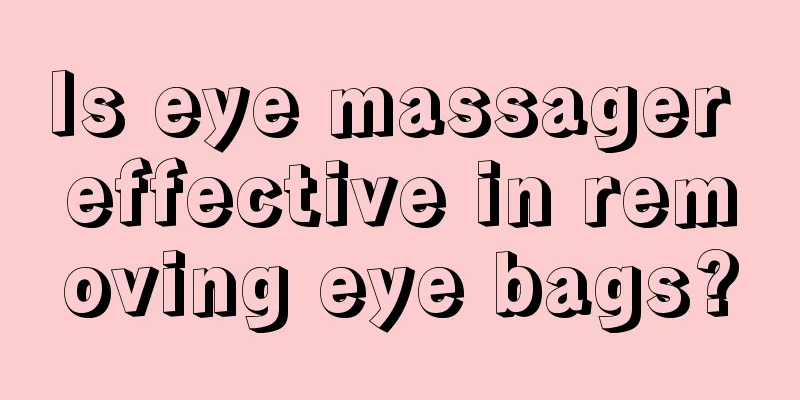 Is eye massager effective in removing eye bags?