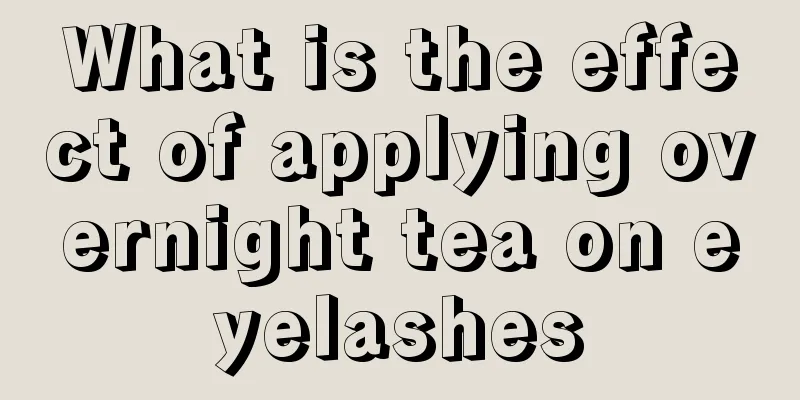 What is the effect of applying overnight tea on eyelashes