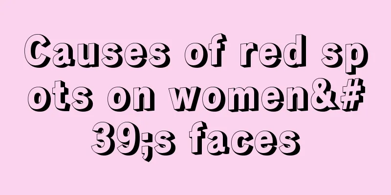 Causes of red spots on women's faces