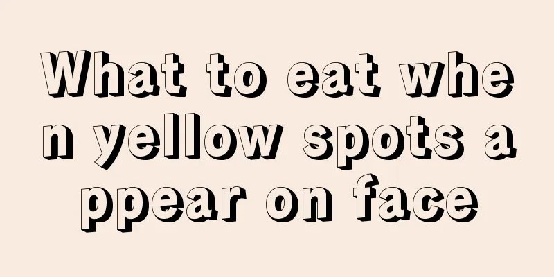 What to eat when yellow spots appear on face