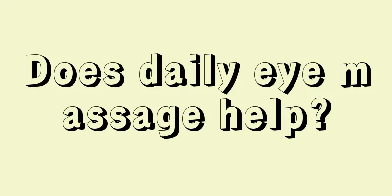 Does daily eye massage help?