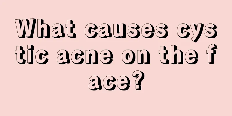 What causes cystic acne on the face?