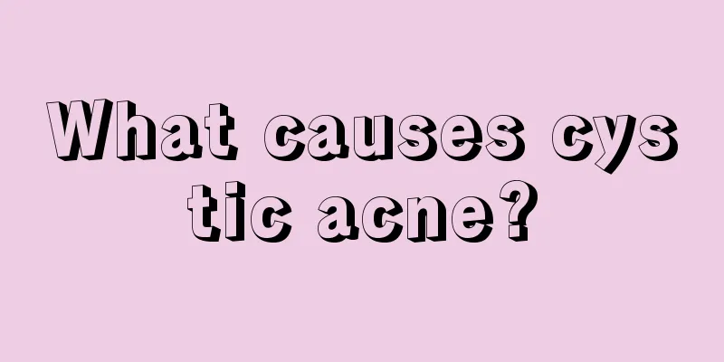 What causes cystic acne?