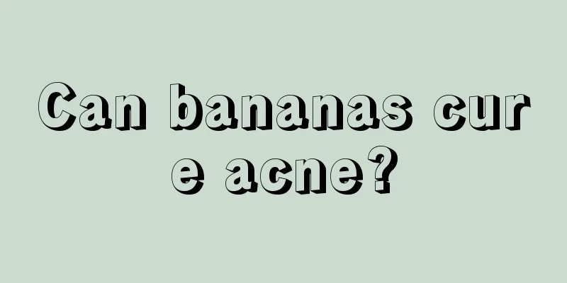 Can bananas cure acne?