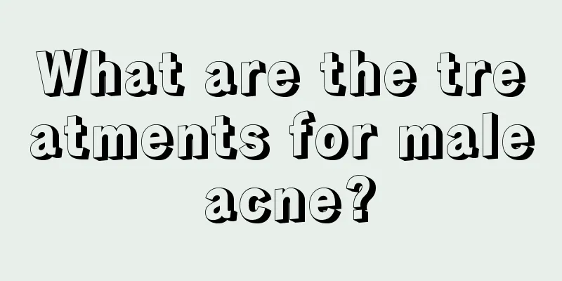 What are the treatments for male acne?