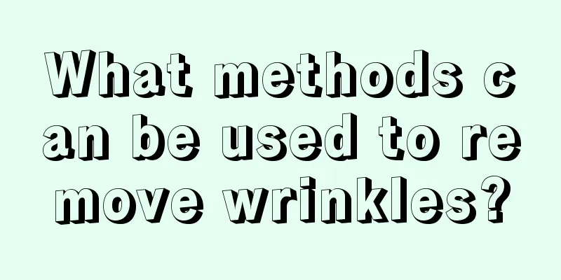 What methods can be used to remove wrinkles?