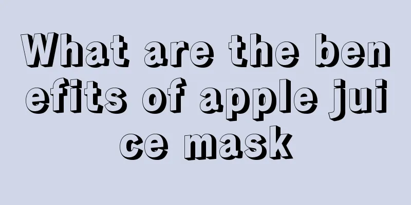 What are the benefits of apple juice mask