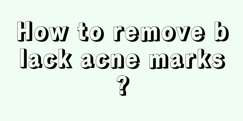 How to remove black acne marks?