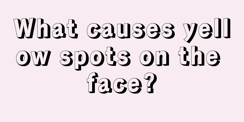 What causes yellow spots on the face?