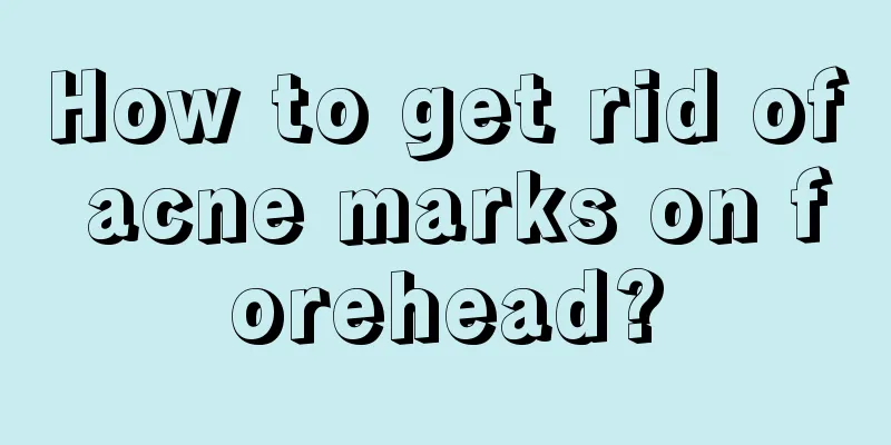 How to get rid of acne marks on forehead?