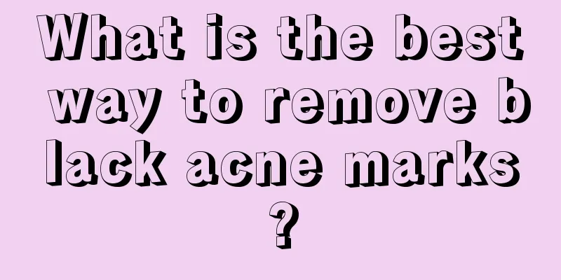 What is the best way to remove black acne marks?