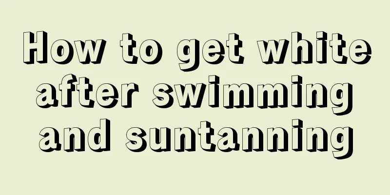 How to get white after swimming and suntanning