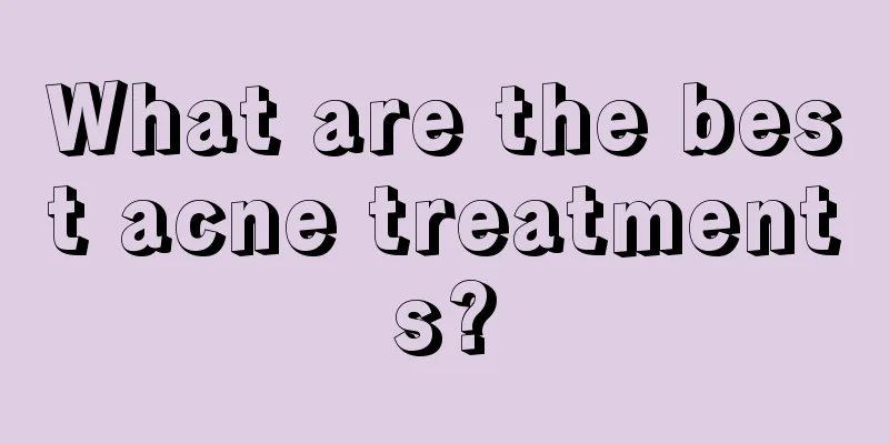 What are the best acne treatments?