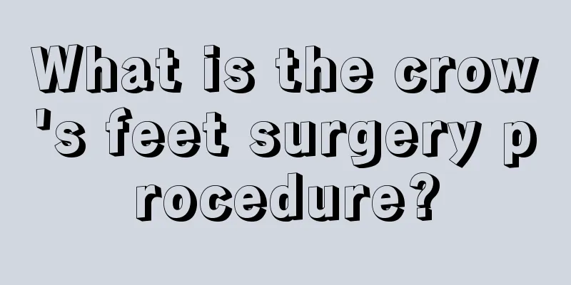 What is the crow's feet surgery procedure?