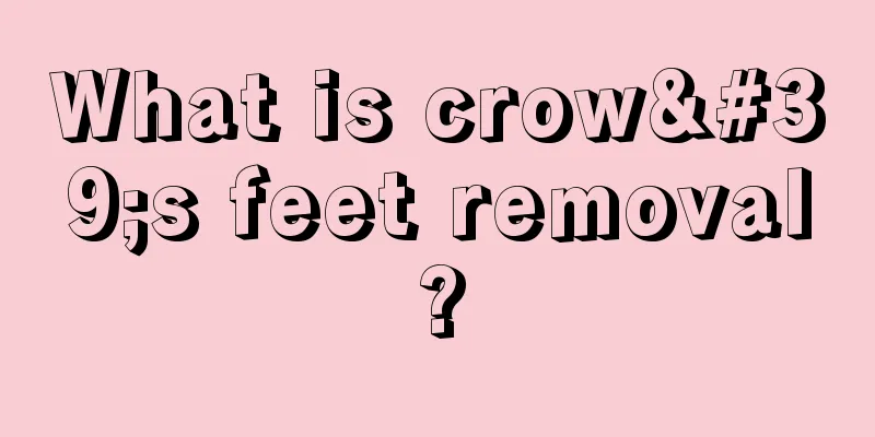 What is crow's feet removal?