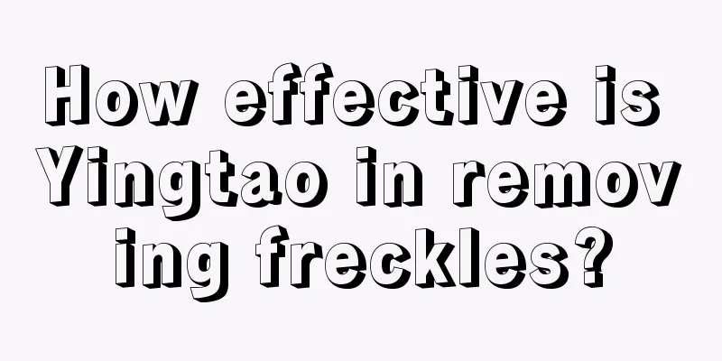 How effective is Yingtao in removing freckles?