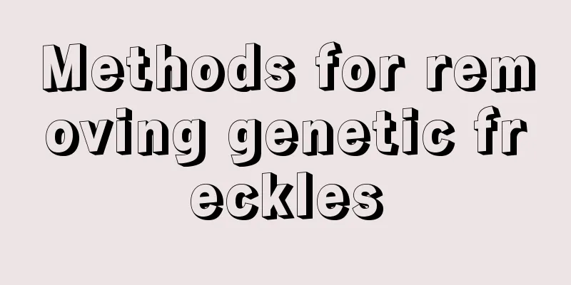 Methods for removing genetic freckles