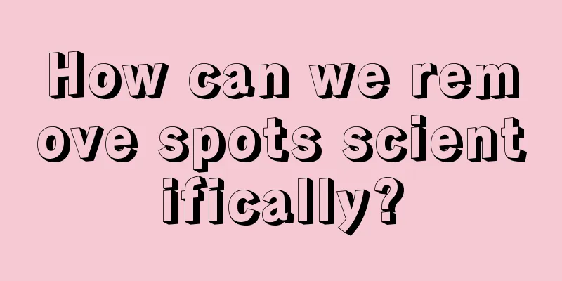 How can we remove spots scientifically?