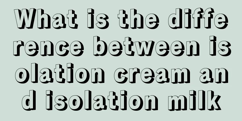 What is the difference between isolation cream and isolation milk