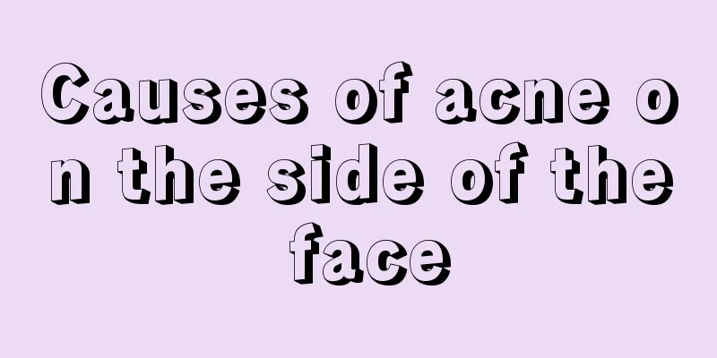 Causes of acne on the side of the face