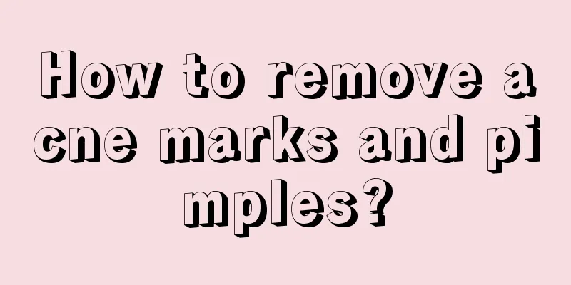 How to remove acne marks and pimples?