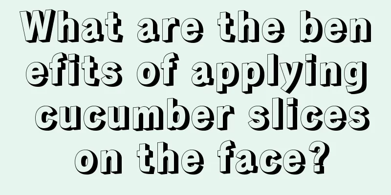 What are the benefits of applying cucumber slices on the face?