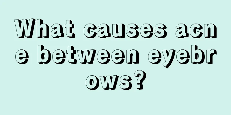 What causes acne between eyebrows?