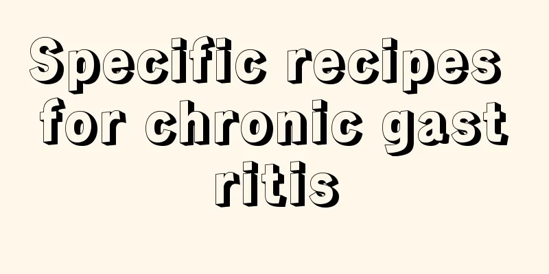 Specific recipes for chronic gastritis