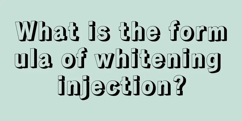 What is the formula of whitening injection?